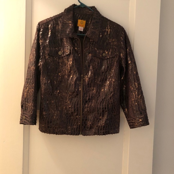 Ruby Rd. Textured/Alligator Jacket - Picture 1 of 6